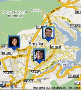 Google Latitude com localização de pessoas